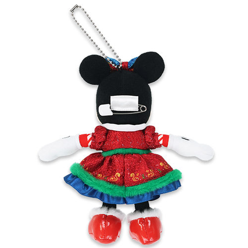 MID NOV PREORDER - Tokyo Disney Resort - Christmas 2025 - Minnie Mouse - Plush Keychain / Pin