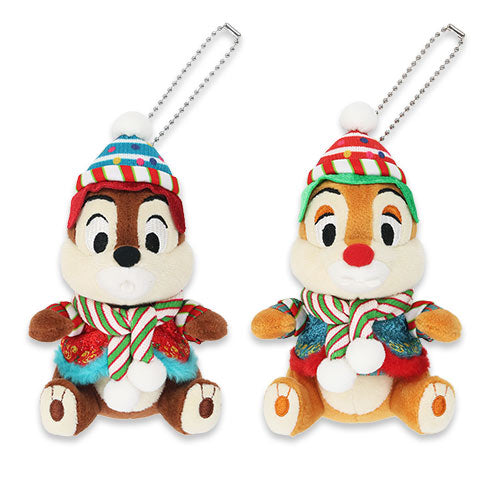 MID NOV PREORDER - Tokyo Disney Resort - Christmas 2025 - Chip & Dale - Plush Keychain / Pin