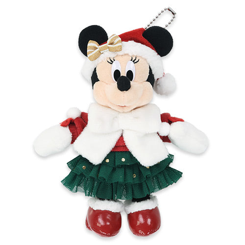 MID NOV PREORDER - Tokyo Disney Resort - Christmas 2025 - Minnie Mouse - Plush Keychain / Pin
