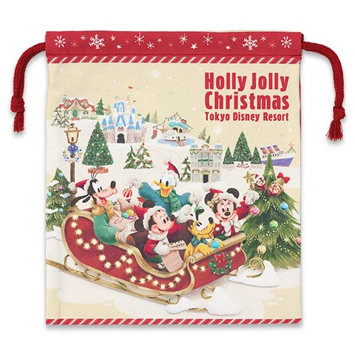 MID NOV PREORDER - Tokyo Disney Resort - Christmas 2025 - Drawstring Bag