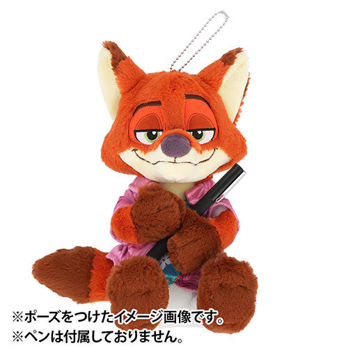 26 NOV PREORDER - Tokyo Disney Resort - Zootopia - Nick Wilde - Plush Posy Pencil Case
