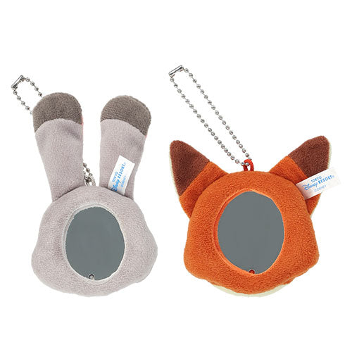 26 NOV PREORDER - Tokyo Disney Resort - Zootopia - Nick Wilde & Judy Hopps - Plush Mirror Keychain