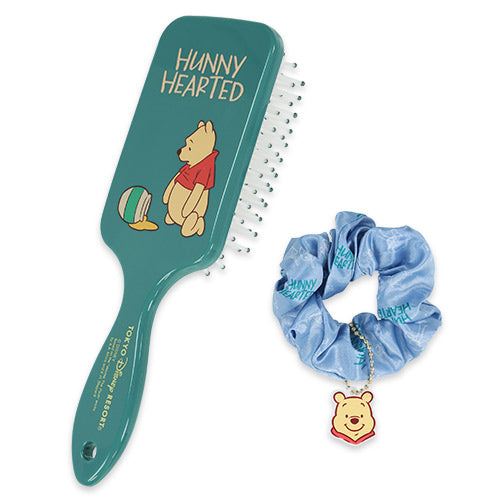 DEC 4 PREORDER - Tokyo Disney Resort - Winnie the Pooh - Hairbrush & Scrunchie Set