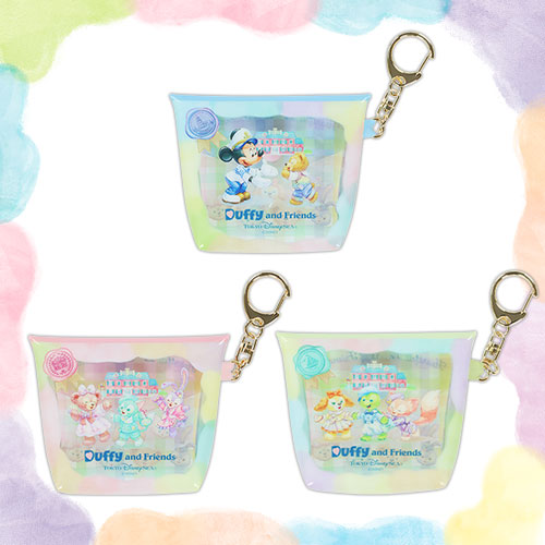 JAN 13 PREORDER - Disneysea Limited - Duffy & Friends - Heartfelt Letters of Friendship - Pouch Keychain Set
