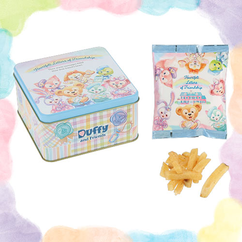 JAN 13 PREORDER - Disneysea Limited - Duffy & Friends - Heartfelt Letters of Friendship - Potato Snack Tin