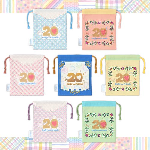 JAN 13 PREORDER - Disneysea Limited - Duffy & Friends - Heartfelt Letters of Friendship - Drawstring Bag Blind Box