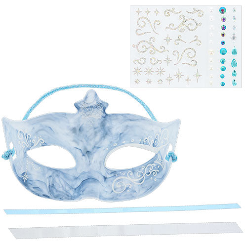 13 JAN PREORDER - Disneysea Limited - Disney Story Beyond - Palazzo Canal - Carnival Mask - White & Blue