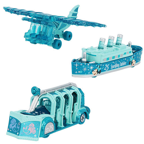 APRIL 8 PREORDER - Disneysea 25th Anniversary - Sparkling Jubilee - Tomica - Vehicle Collection Set