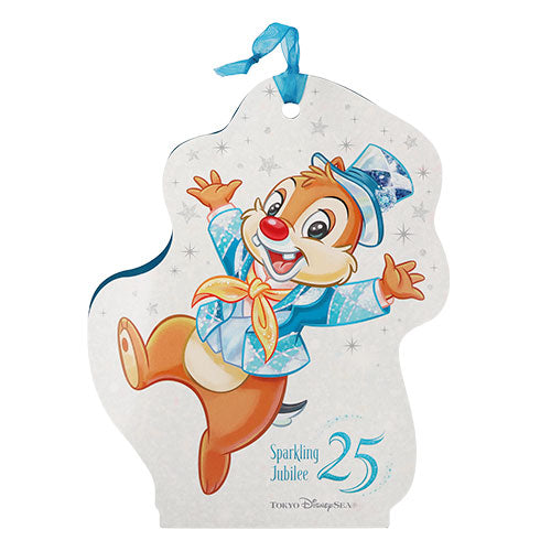 Disneysea 25th Anniversary - Sparkling Jubilee - Chip & Dale Cookies with Sticker