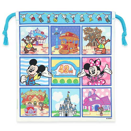 Tokyo Disney Resort - Tokyo Disneyland 43rd Anniversary - Toontown - Drawstring Bag