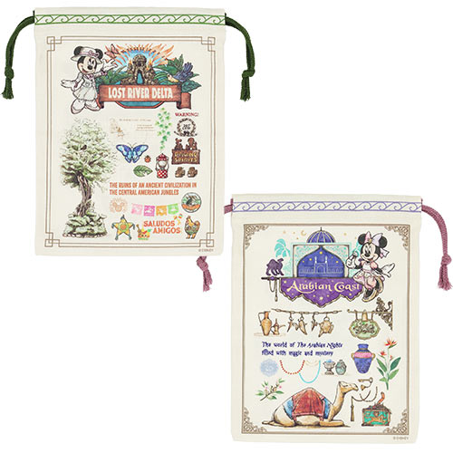 DisneySea Limited - 25th Anniversary - The Jubilee Journey - Drawstring Bag Set