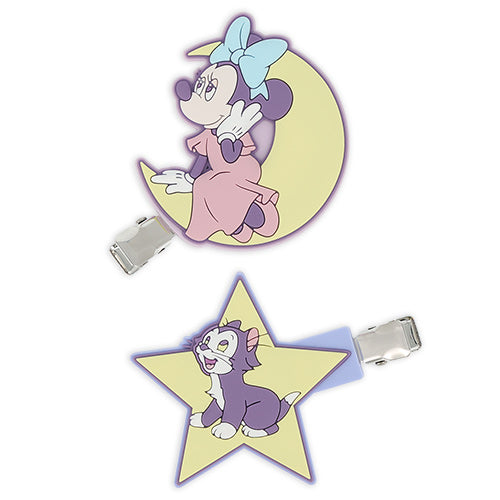 Tokyo Disney Resort - Dreamy Starry Time - Minnie Mouse & Figaro - Hair Clip Set