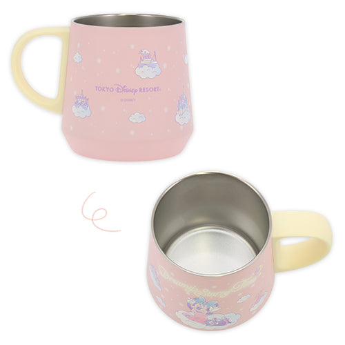 JUNE 25 PREORDER - Tokyo Disney Resort - Dreamy Starry Time - Minnie Mouse & Figaro - Stainless Steel Mug (Pink)