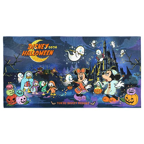 SEPT 15 PREORDER - Tokyo Disney Resort - Halloween 2026 - Wide Bath Towel