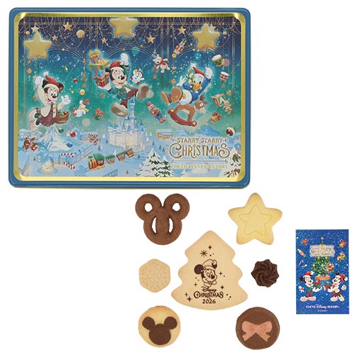 NOV 11 PREORDER - Tokyo Disney Resort - Christmas 2026 - Assorted Cookies Tin