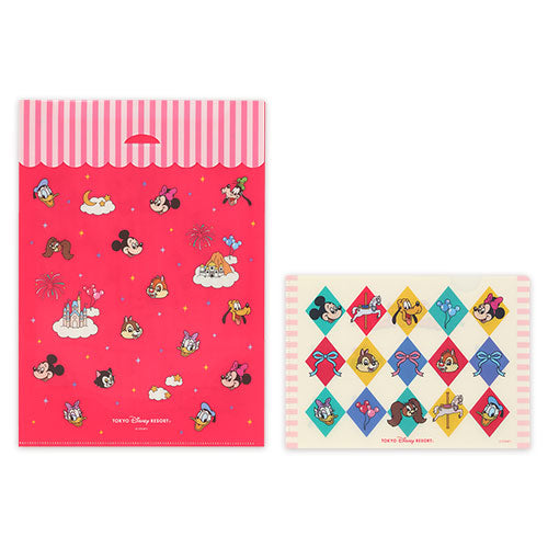 NOV 26 PREORDER - Tokyo Disney Resort - Carousel Collection - Mickey Mouse & Friends - Clear File Set