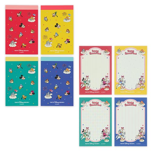 NOV 26 PREORDER - Tokyo Disney Resort - Carousel Collection - Mickey Mouse & Friends - Memo Set