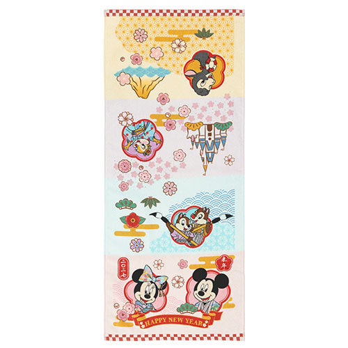 DEC 1 RELEASE - Tokyo Disney Resort - New Years 2027 - Mickey Mouse & Friends - Face Towel