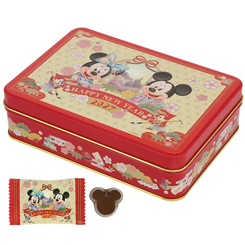 DEC 1 RELEASE - Tokyo Disney Resort - New Years 2027 - Mickey Mouse & Friends - Chocolate Tin