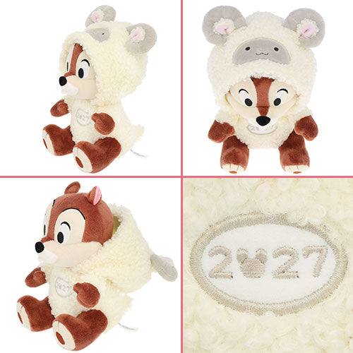 NOV 19 RELEASE - Tokyo Disney Resort - New Years 2027 - Chip Zodiac Plush & Finger Puppet