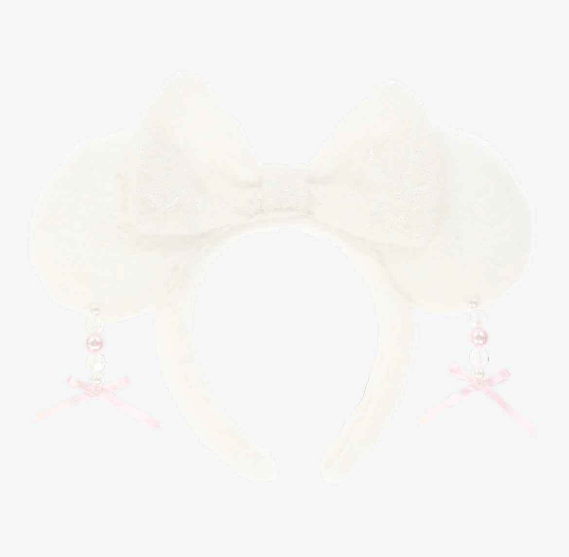 Tokyo Disney Resort - Fur Dangle Minnie Ears - White