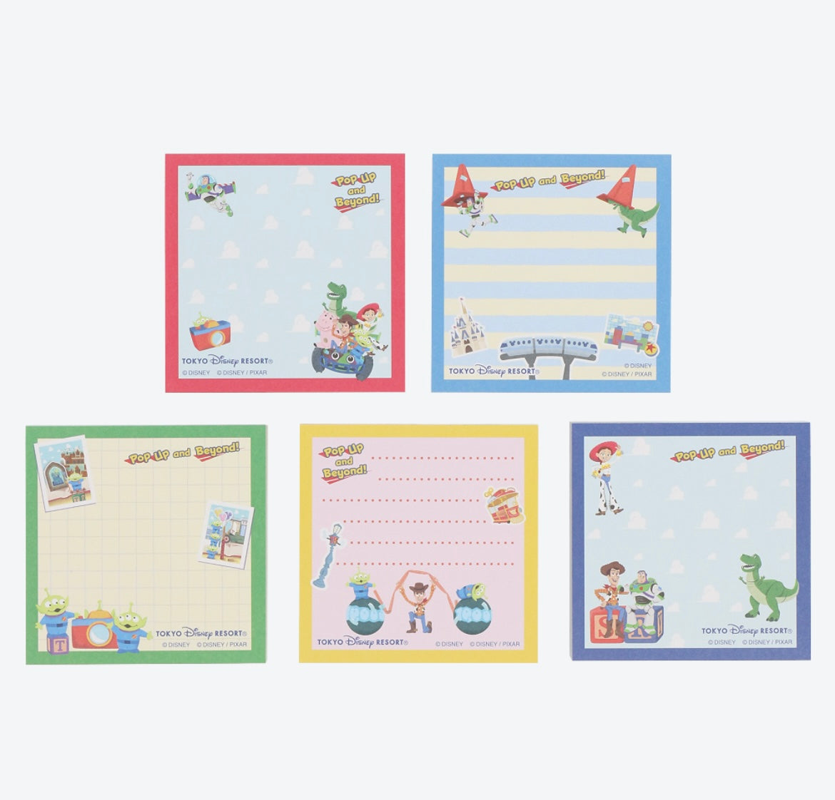 Tokyo Disney Resort - Toy Story - 5 Set Memo