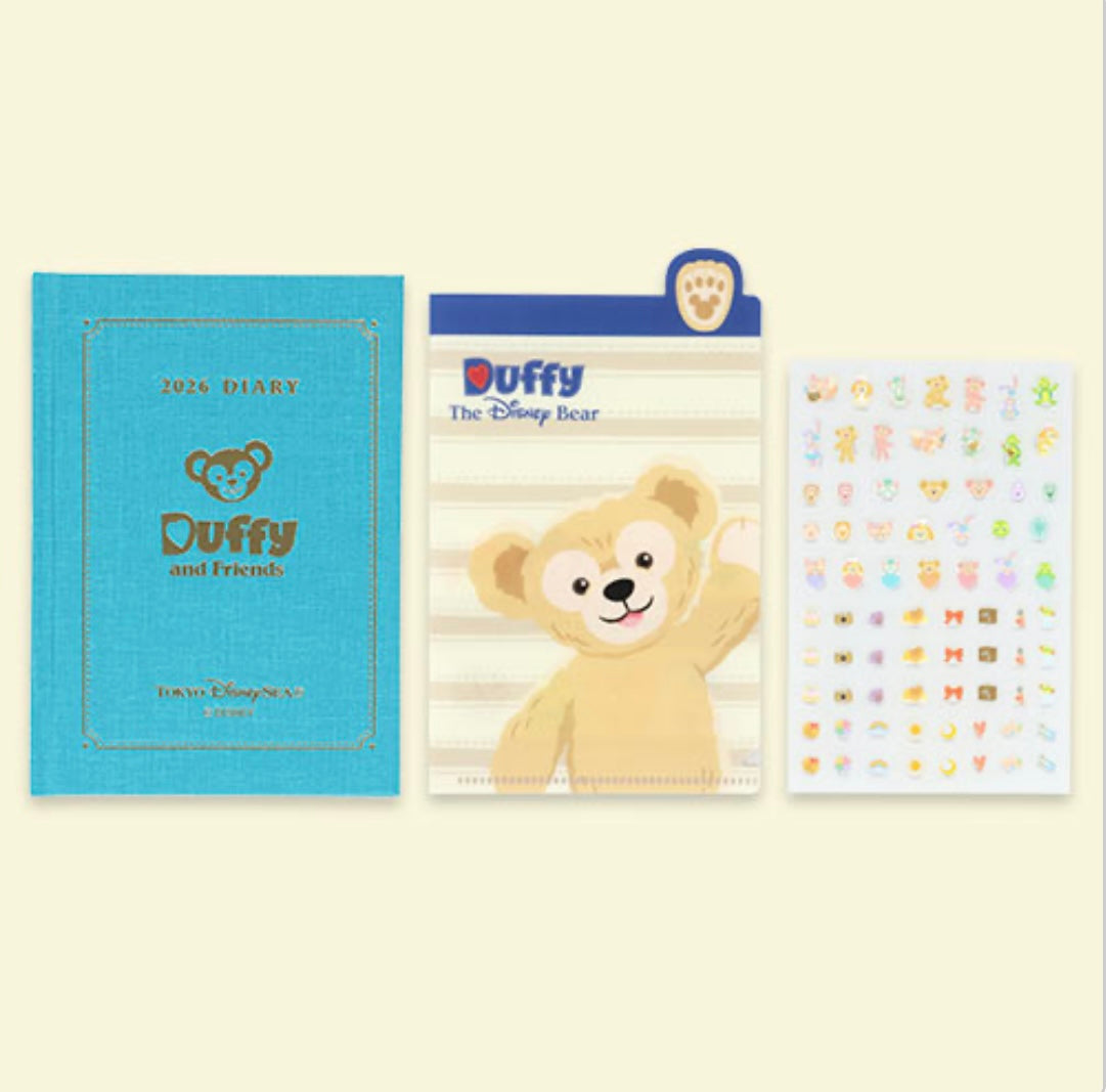 DisneySea Limited - Duffy & Friends - 2026 Schedule with Stickers & Mini Folder