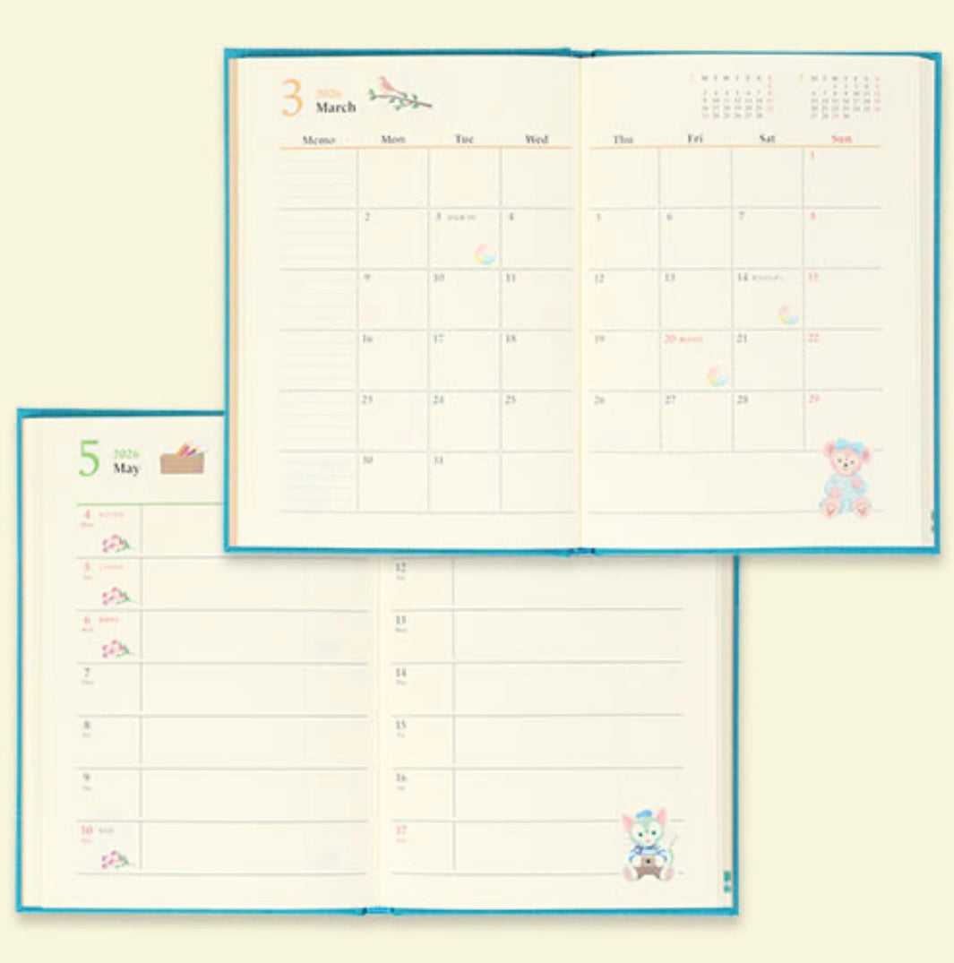 DisneySea Limited - Duffy & Friends - 2026 Schedule with Stickers & Mini Folder