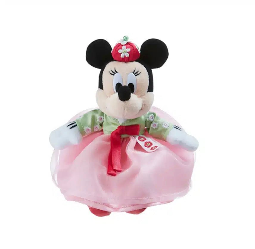 Korea Disney Store - Minnie Mouse - Hanbok Plush Keychain