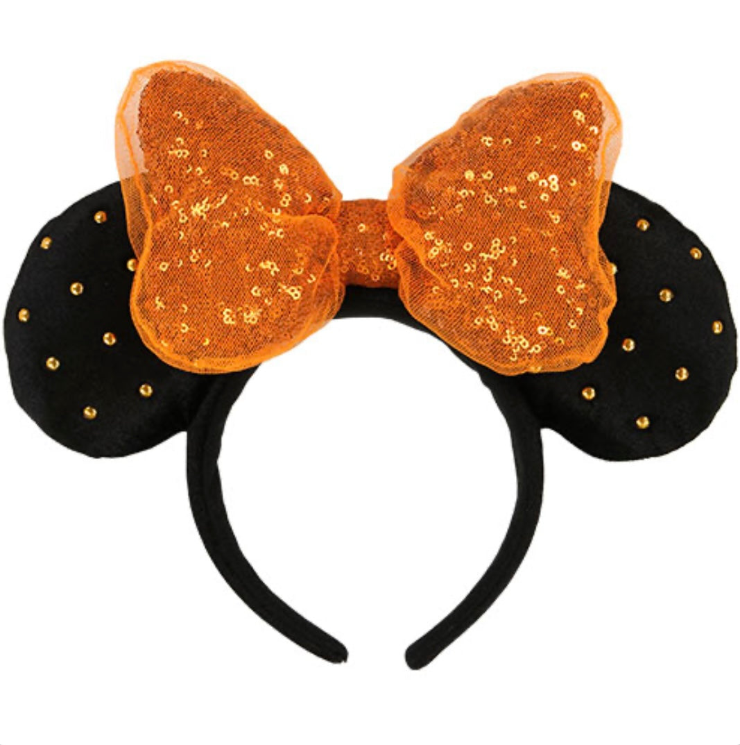 Tokyo Disney Resort - Orange Sequin - Minnie Ears