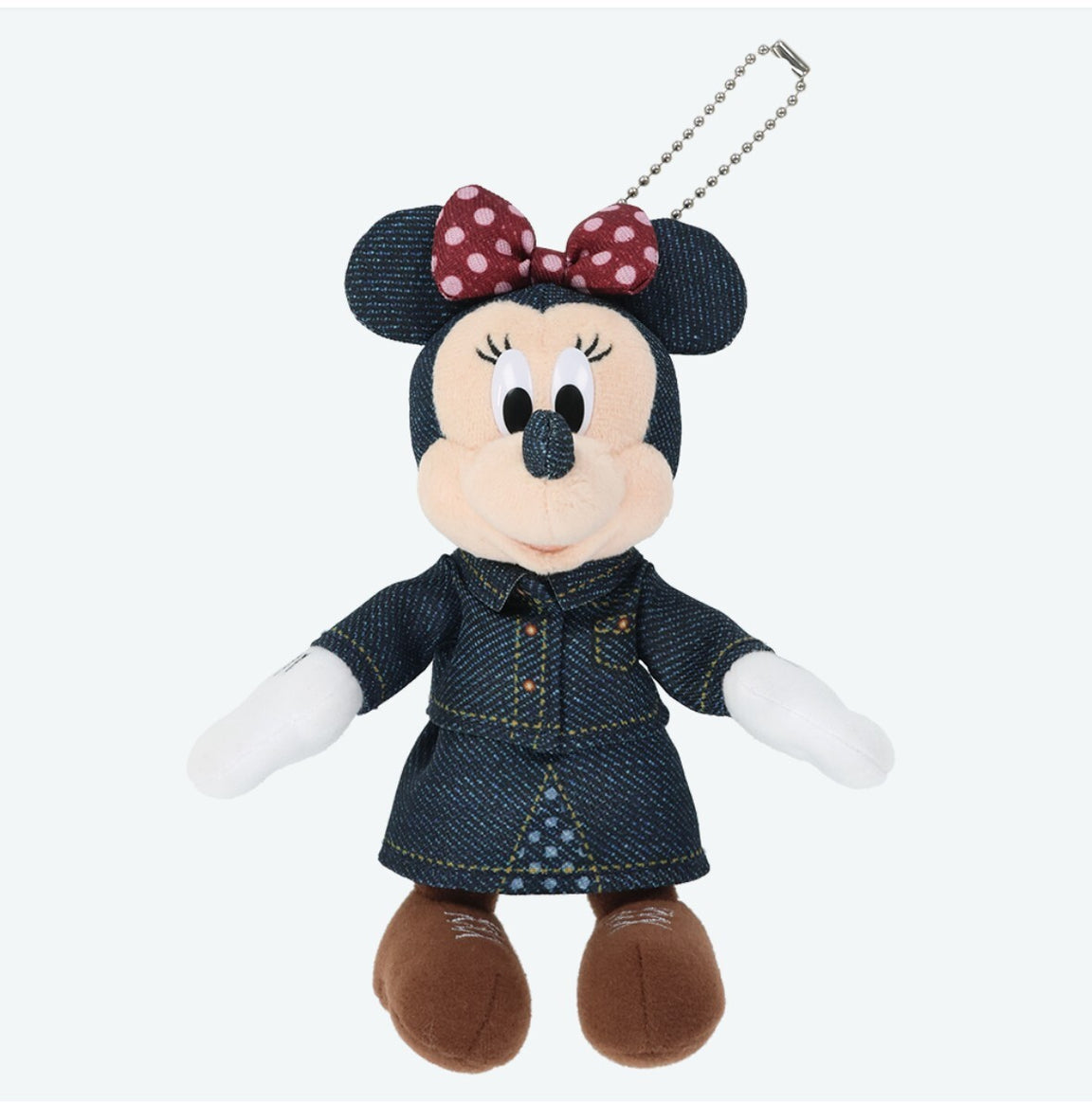 Tokyo Disney Resort - Frontierland - Western Wear - Minnie Plush Keychain / Pin