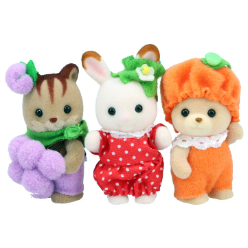 JAPAN LIMITED - Sylvanian Families - Baby Trio - Fruit Set (Grape, strawberry, orange)