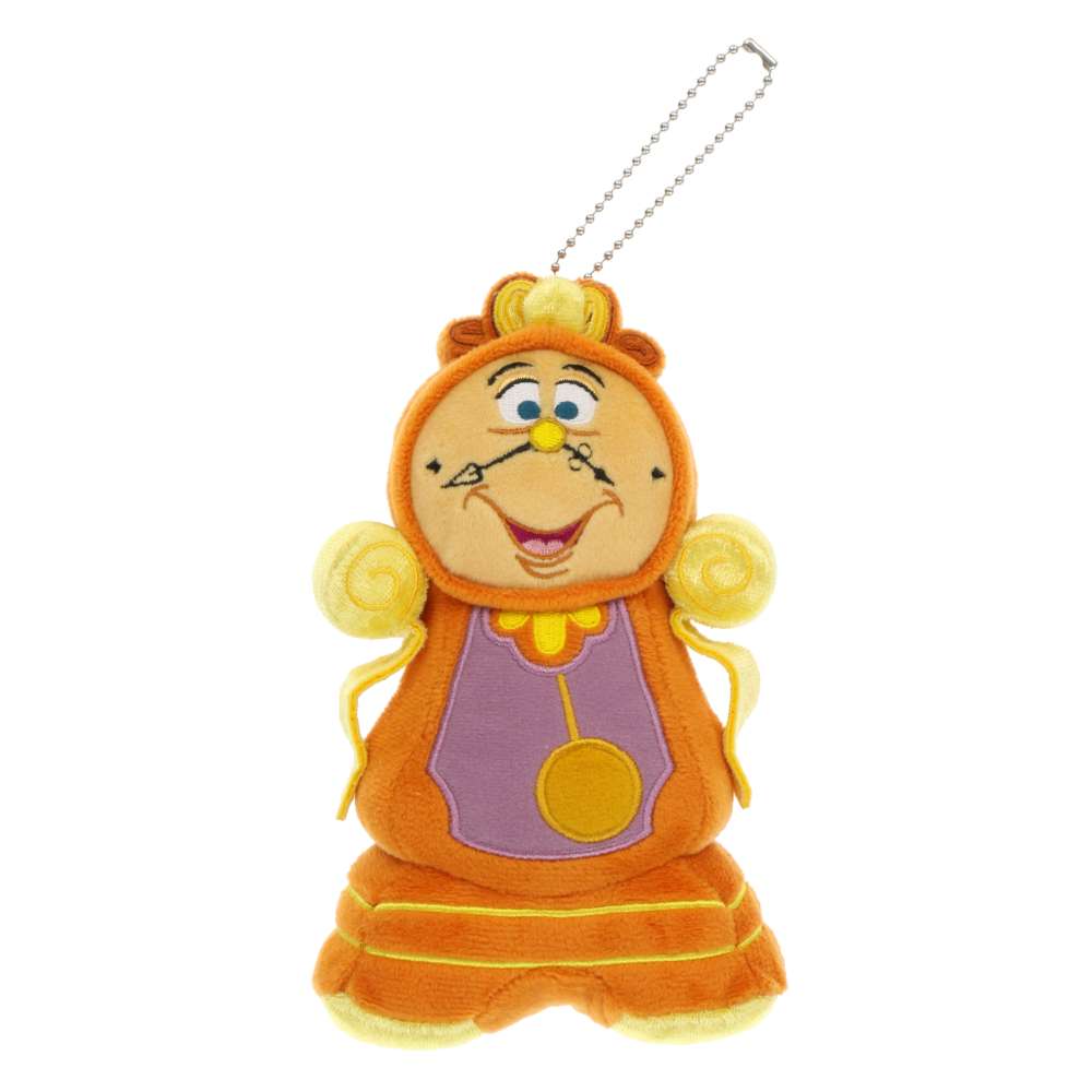 Tokyo Disney Resort - Beauty & the Beast - Cogsworth Plush Keychain / Badge