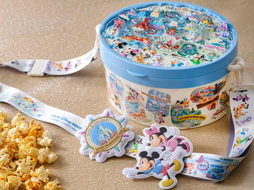 Tokyo Disney Resort - Popcorn Bucket - Park Map