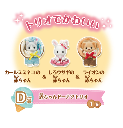 Japan Limited - Sylvanian Families - Kirakira Lottery - Delicious Parade - Lottery Ticket