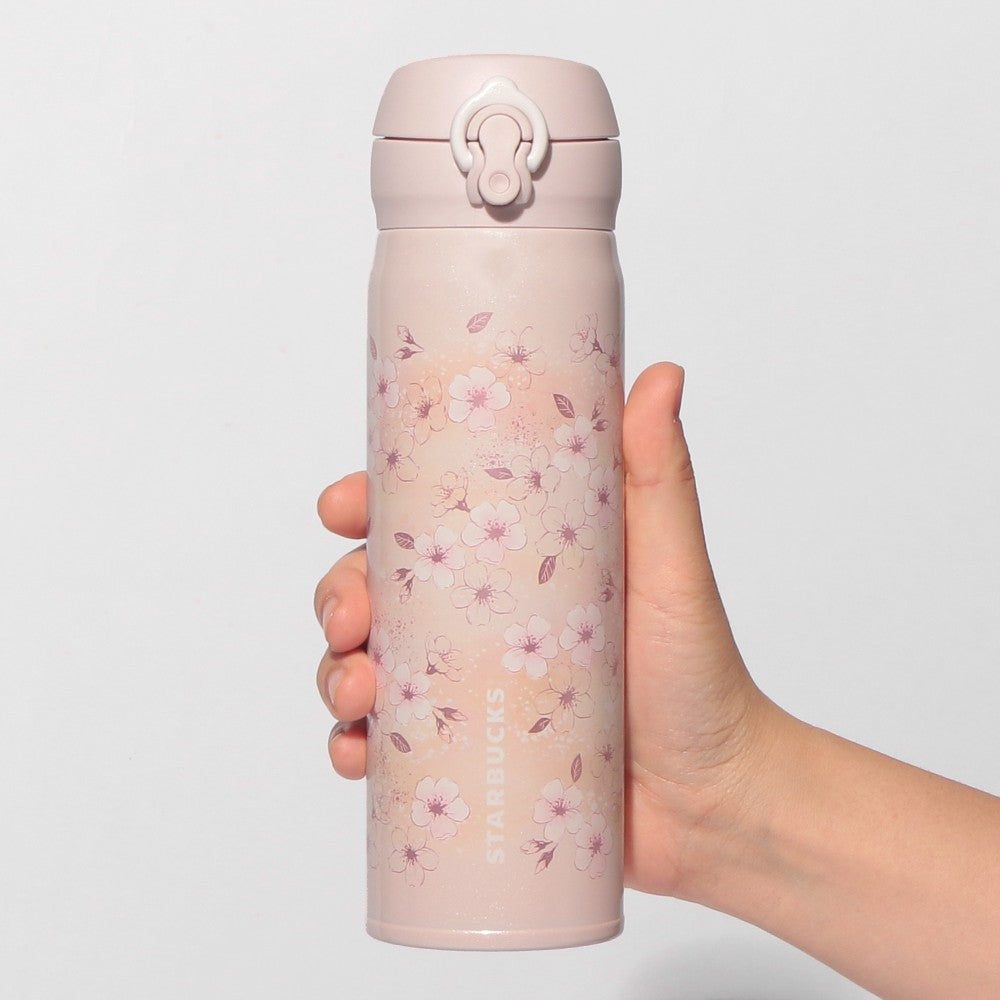 Starbucks Japan - Sakura 2026 - Handy Stainless Steel Bottle - Pink Beige - 500ml