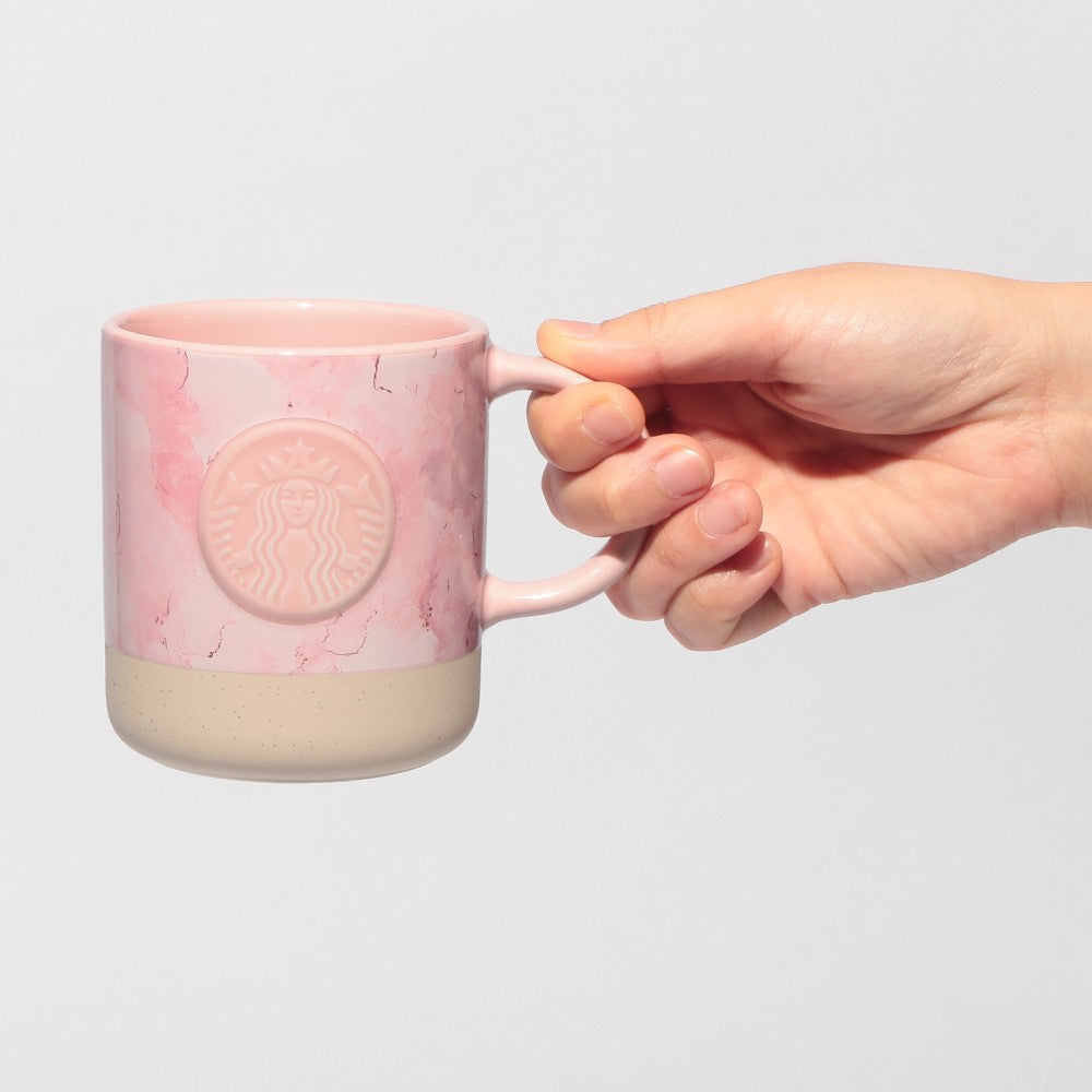Starbucks Japan - Sakura 2026 - Pink Marble Mug - 355ml