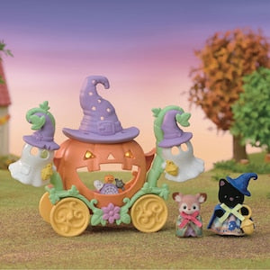 MID SEPT PREORDER - Japan Limited - Sylvanian Families - Halloween Ghost and Pumpkin Carriage Set