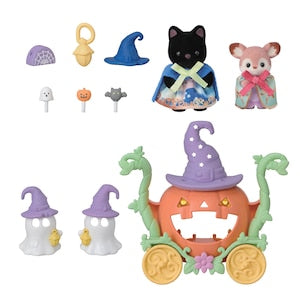 MID SEPT PREORDER - Japan Limited - Sylvanian Families - Halloween Ghost and Pumpkin Carriage Set