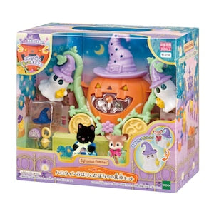 MID SEPT PREORDER - Japan Limited - Sylvanian Families - Halloween Ghost and Pumpkin Carriage Set