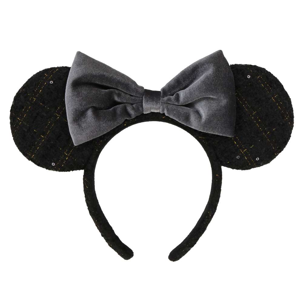 Tokyo Disney Resort - Black Tweed - Minnie Ears