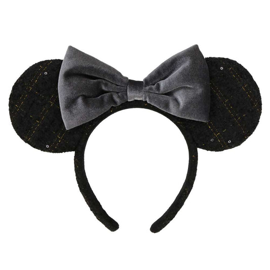 Tokyo Disney Resort - Black Tweed - Minnie Ears