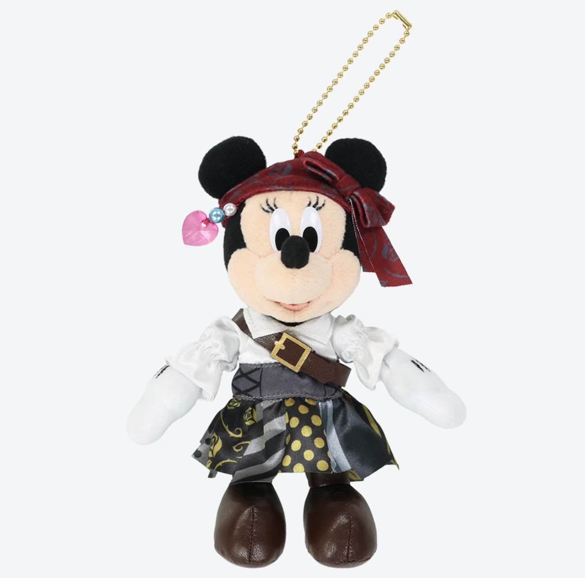 Tokyo Disney Resort - Pirates of the Caribbean - Minnie Mouse Plush Keychain / Pin