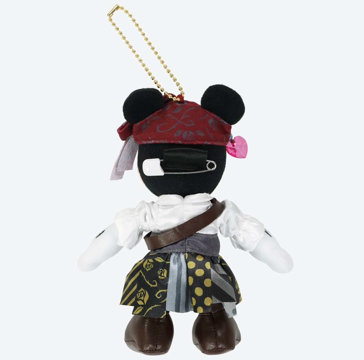 Tokyo Disney Resort - Pirates of the Caribbean - Minnie Mouse Plush Keychain / Pin