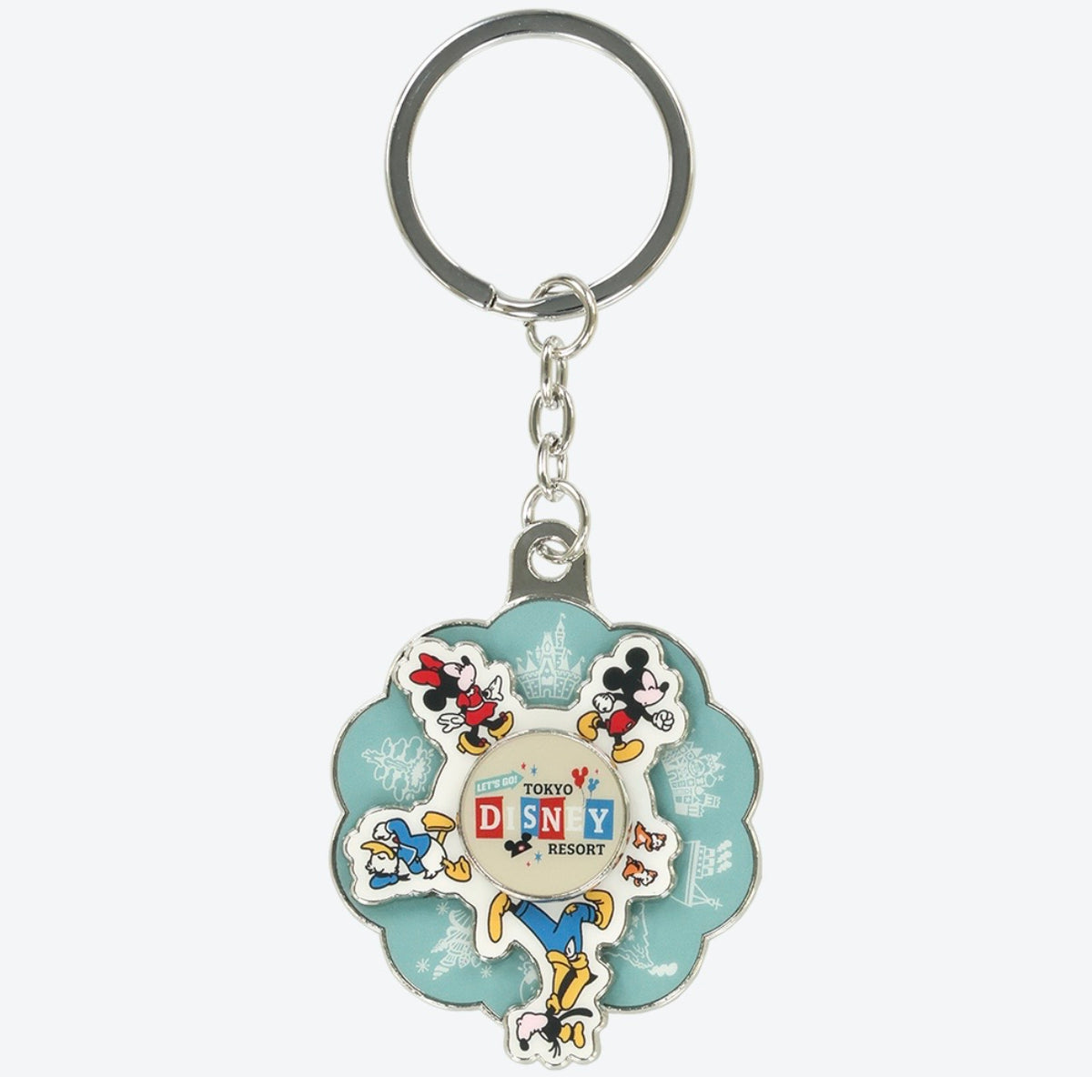 OCT 8 PREORDER - Tokyo Disney Resort - Mickey & Friends - Park Icons - Spinning Keychain
