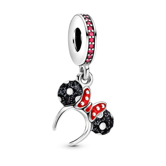 Tokyo Disney Resort - Red x Black Minnie Ears - Pandora Charm
