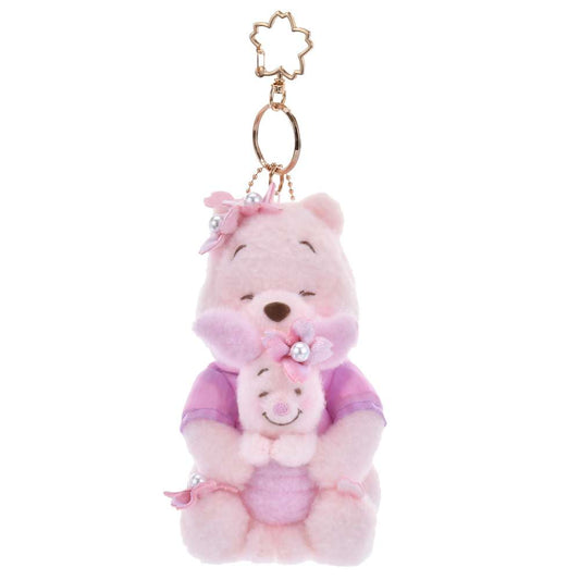 Japan Limited - Disney Sakura 2025 - Disney Store Online Exclusive - Pooh & Piglet Plush Keychain