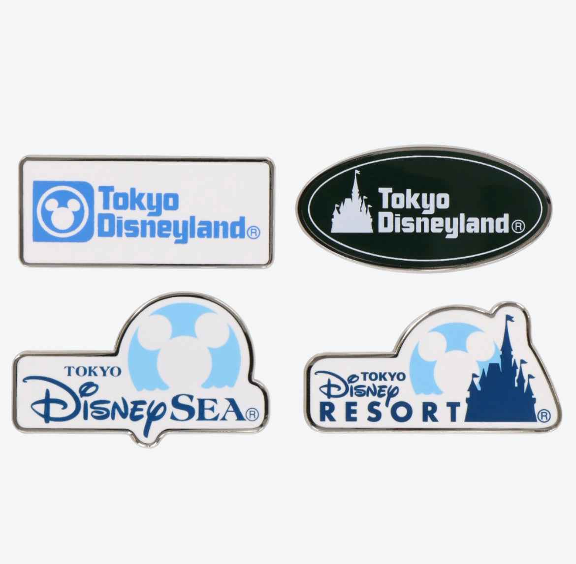 Tokyo Disney Resort - Park Logo Pin Set