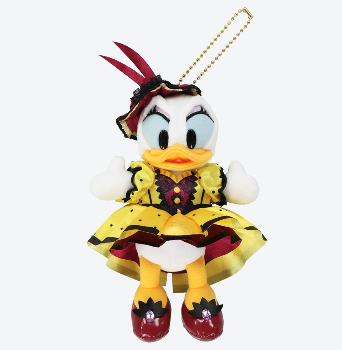 Tokyo Disney Resort - Tokyo Disneyland - The Diamond Variety Muster - Daisy Duck Plush Keychain / Pin (2 Outfits)