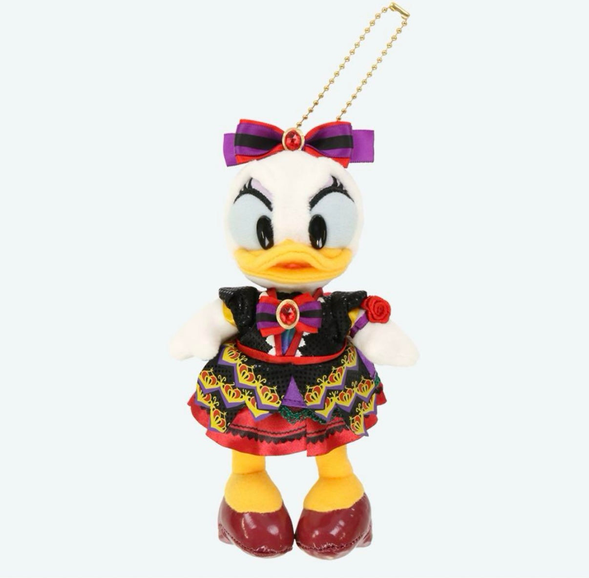 Tokyo Disney Resort - Tokyo Disneyland - The Diamond Variety Muster - Daisy Duck Plush Keychain / Pin (2 Outfits)